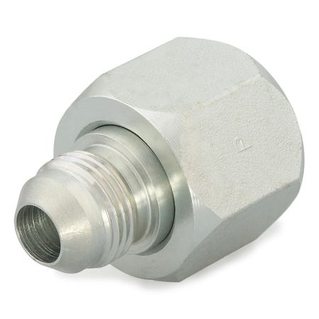 Parker Triple-Lok 37 Deg Flare Straight Female Swivel JIC 37 Deg to Male JIC 37 Deg, Steel, w/ Nut, TRTXN 8-4 TRTXN-S